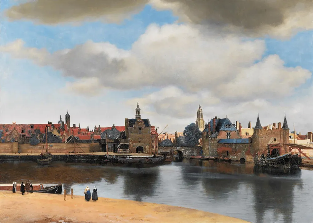 Visita de Delft (Johannes Vermeer) Fine Artic