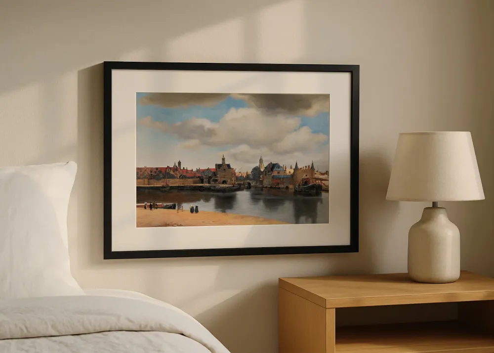 Visita de Delft (Johannes Vermeer) Fine Artic