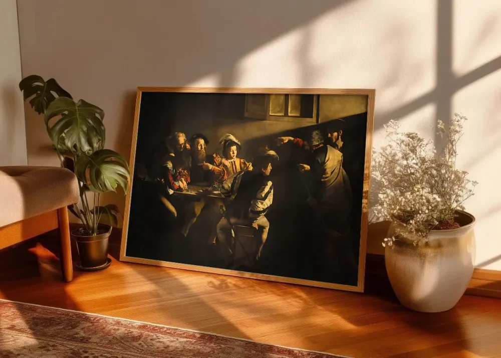 La vocación de San Mateo (Caravaggio) Fine Artic