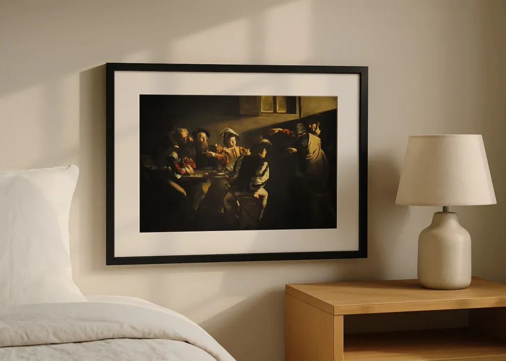 La vocación de San Mateo (Caravaggio) Fine Artic