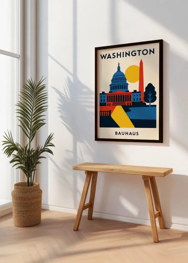 Washington Poster Bauhaus Fine Artic
