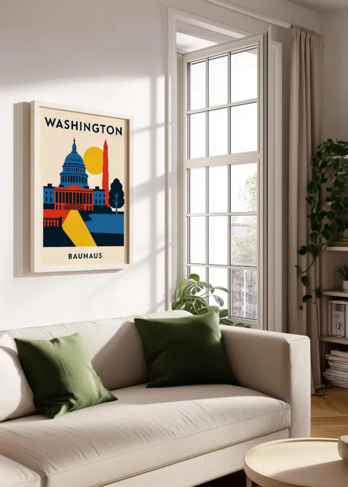 Washington Poster Bauhaus Fine Artic
