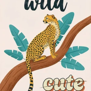 Wild cute guepardo Fine Artic