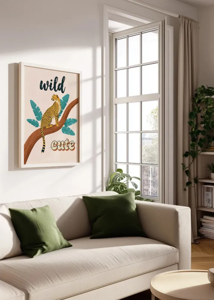 Wild cute guepardo Fine Artic