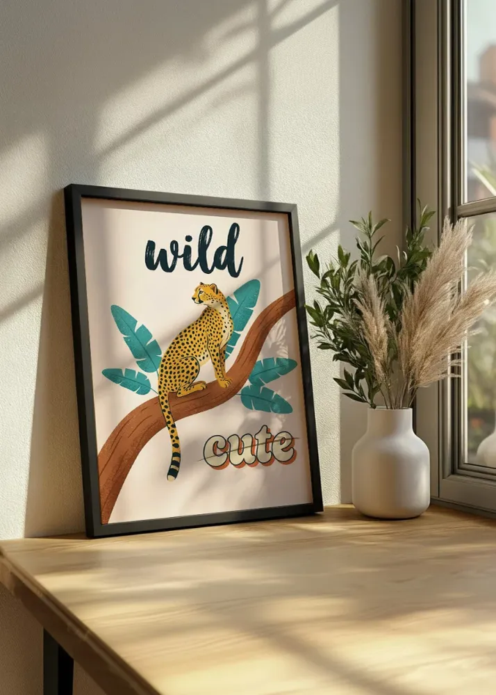 Wild cute guepardo Fine Artic