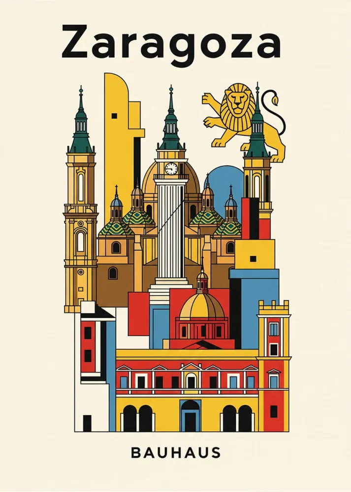 Zaragoza Poster Bauhaus Fine Artic