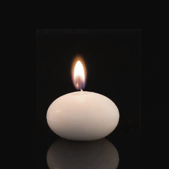 Juego de 12 velas flotantes marfil de 1.5 , sin perfume. Floating Pearls | Vase Pearlfection