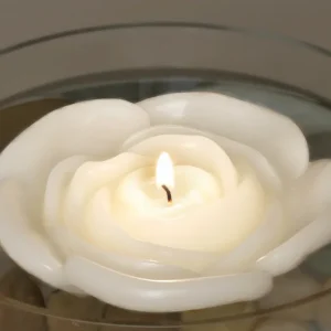 Velas flotantes de flores de 3.75". Juego de 3 sin perfume. Floating Pearls | Vase Pearlfection
