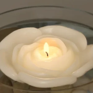 Velas flotantes de flores de 3.75". Juego de 3 sin perfume. Floating Pearls | Vase Pearlfection