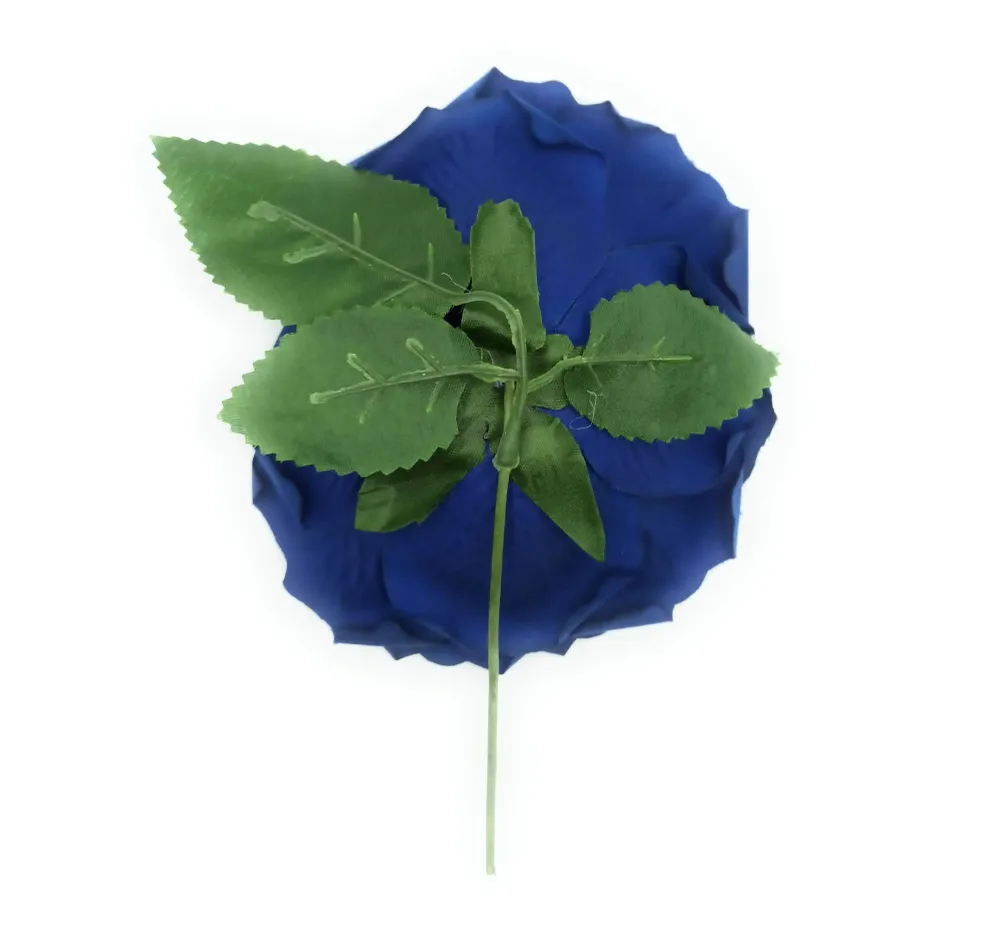 Flor Flamenca Pelo Grande Ø16cm · Azul Marino