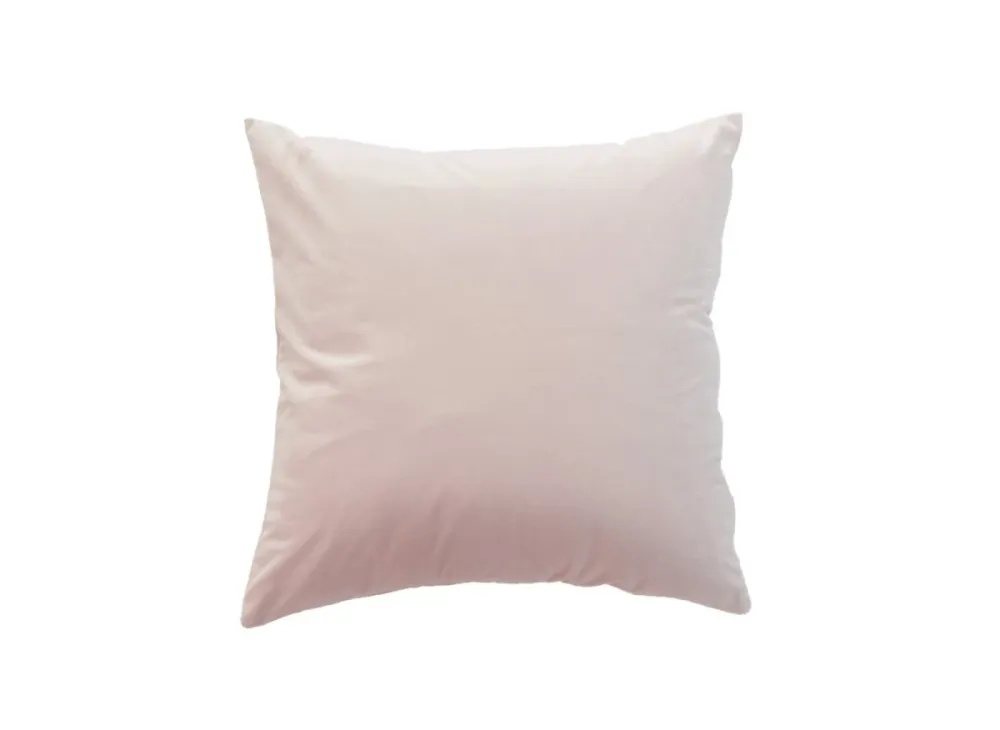 Cojín cuadrado TYGA de 45x45 cm en terciopelo rosa FLORENCE