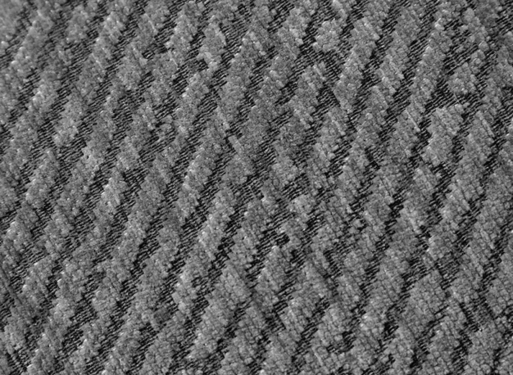 Cojín gris con rayas y costuras negras, 45x45 cm, ZIGGY FLORENCE