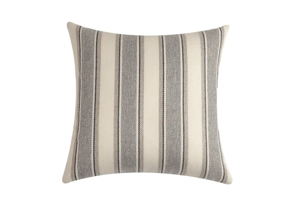 Cojín de rayas beige y gris 45x45 cm RIVIERA FLORENCE