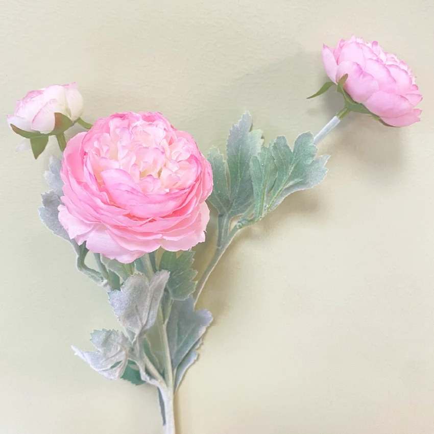 Ranúnculo Rosado Soft Artificial 1 Vara Flores de ocoa