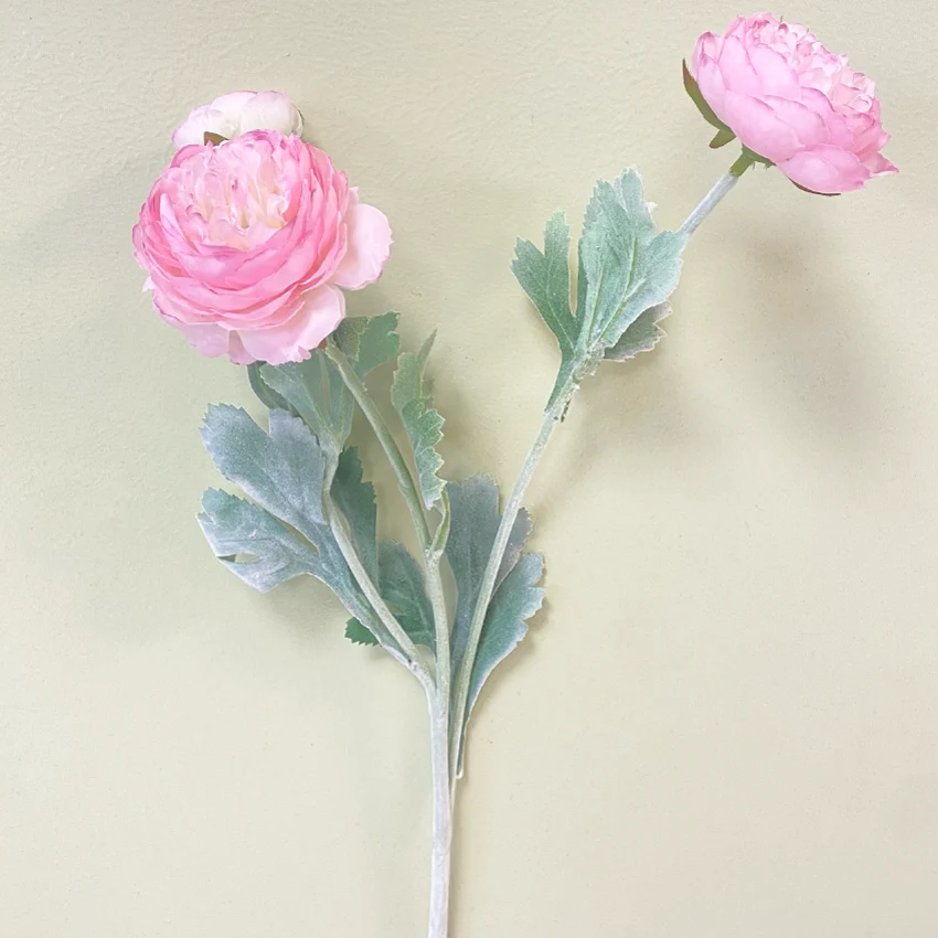 Ranúnculo Rosado Soft Artificial 1 Vara Flores de ocoa