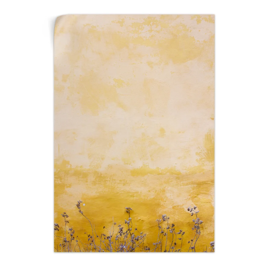 Flores en la Pared Poster