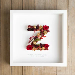 Letra Z con flor seca Flors Català