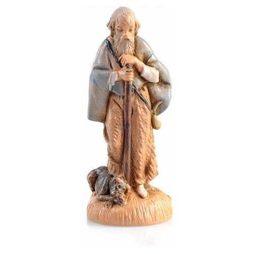 Pastor con perrito n. 36 para belén Fontanini de 6,5 cm