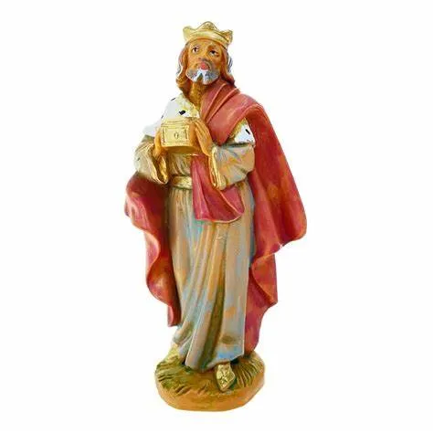 Rey Melchor Blanco de los Reyes Magos nº 94 para belén Fontanini 9,5 cm