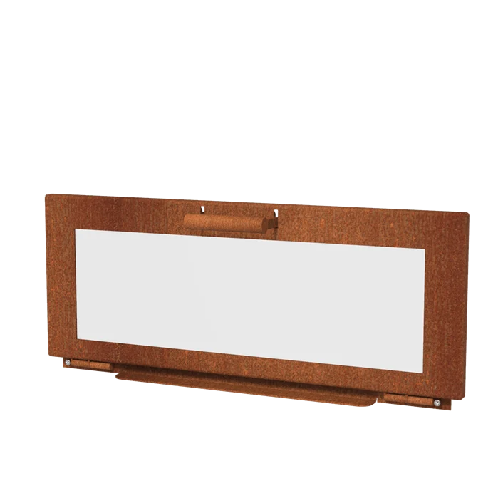 Puerta de chimeneas en acero corten - Enok - 0.75m x 0.01m x 0.35m Forno Cooking
