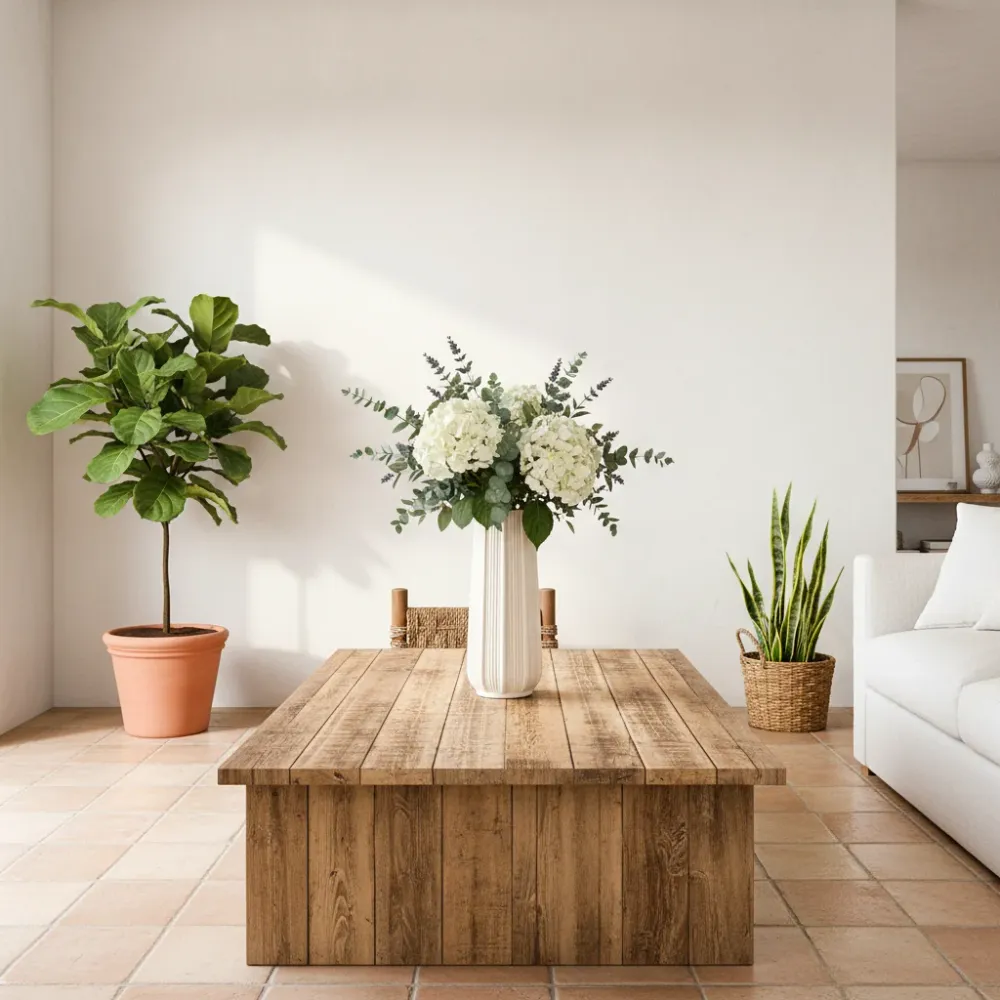 Florero Cerámica Esmaltada Textura Relieve 37cm | Frank Home