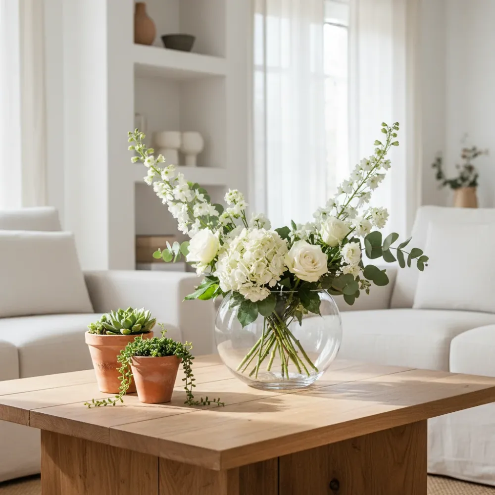 Florero Tipo Pecera Vidrio 18cm - Diseño Versátil | Frank Home