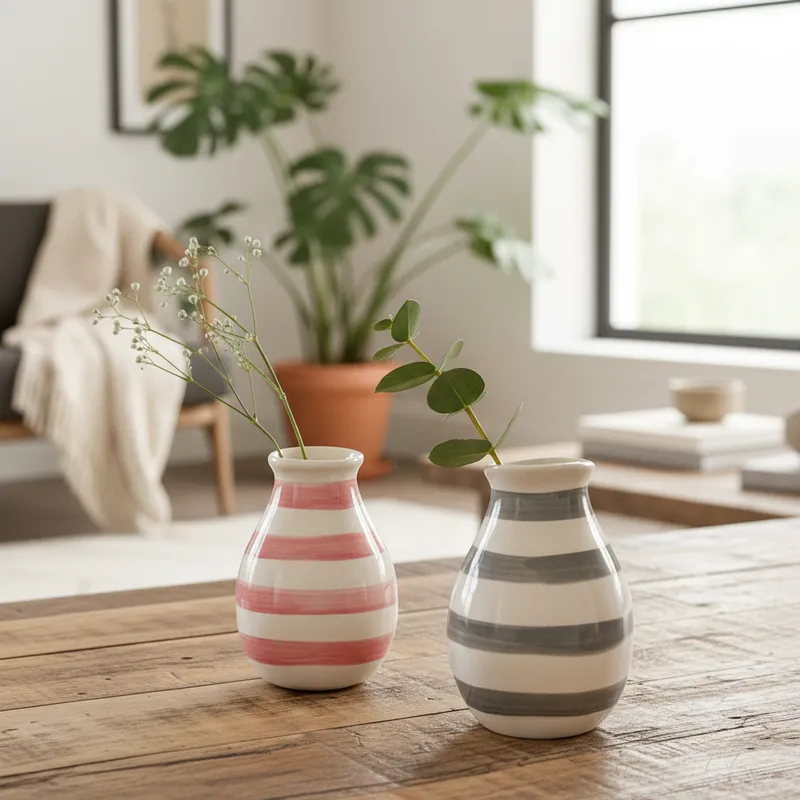 Mini Florero Botella Gris Frank Home