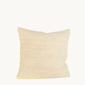 FUNDA COJIN DE YUTE NATURAL, CON RELLENO, 45X45 CM