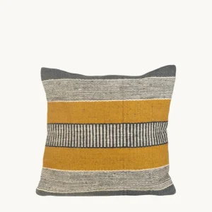 FUNDA COJIN DE YUTE NATURAL, CON RELLENO, 45X45 CM