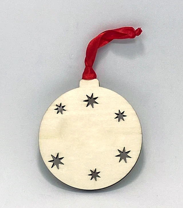 Bola de Navidad Destellos de Madera – Modelo “Shinny” Fustik shop