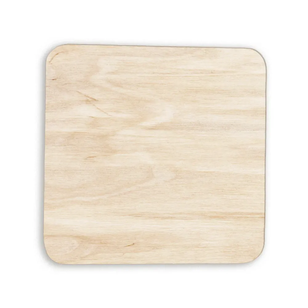 Imán de Madera Cuadrado Impreso Personalizado Fustik shop