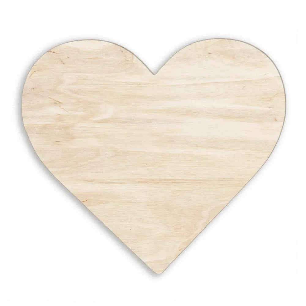 Imán de Madera en Forma de Corazón Impreso Fustik shop