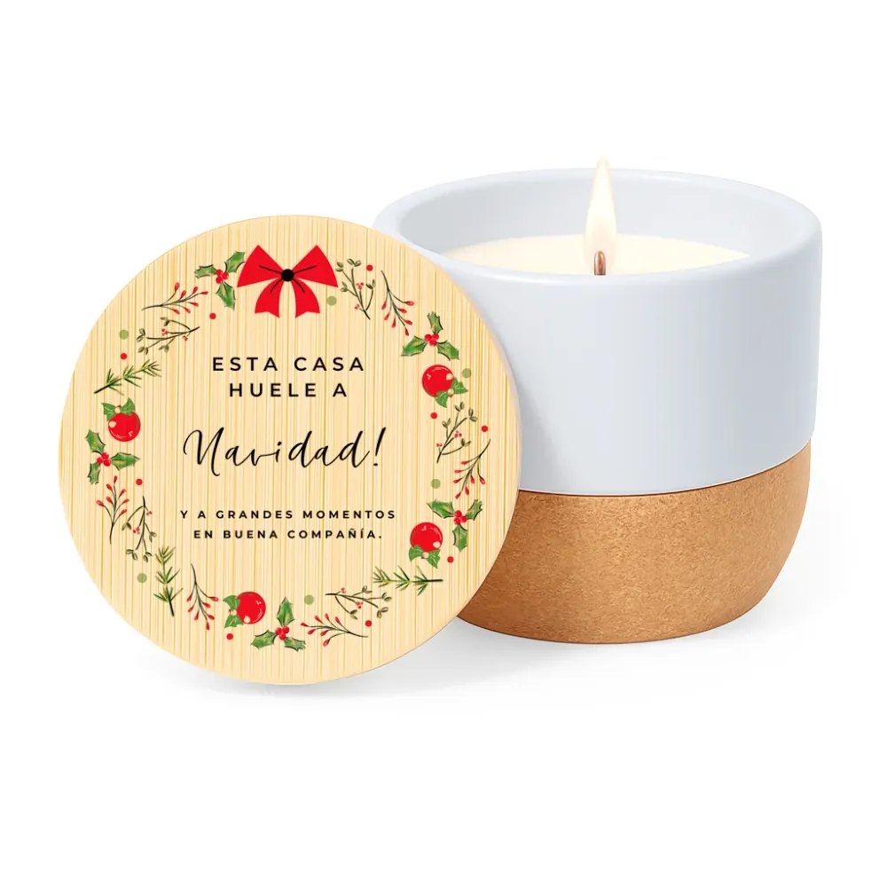 Vela navideñ · Esta casa huele Navidad Fustik shop