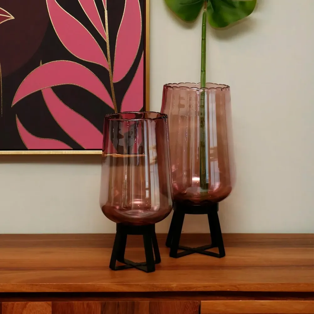 Base decorativa grande Treveris - Rosa GAFF