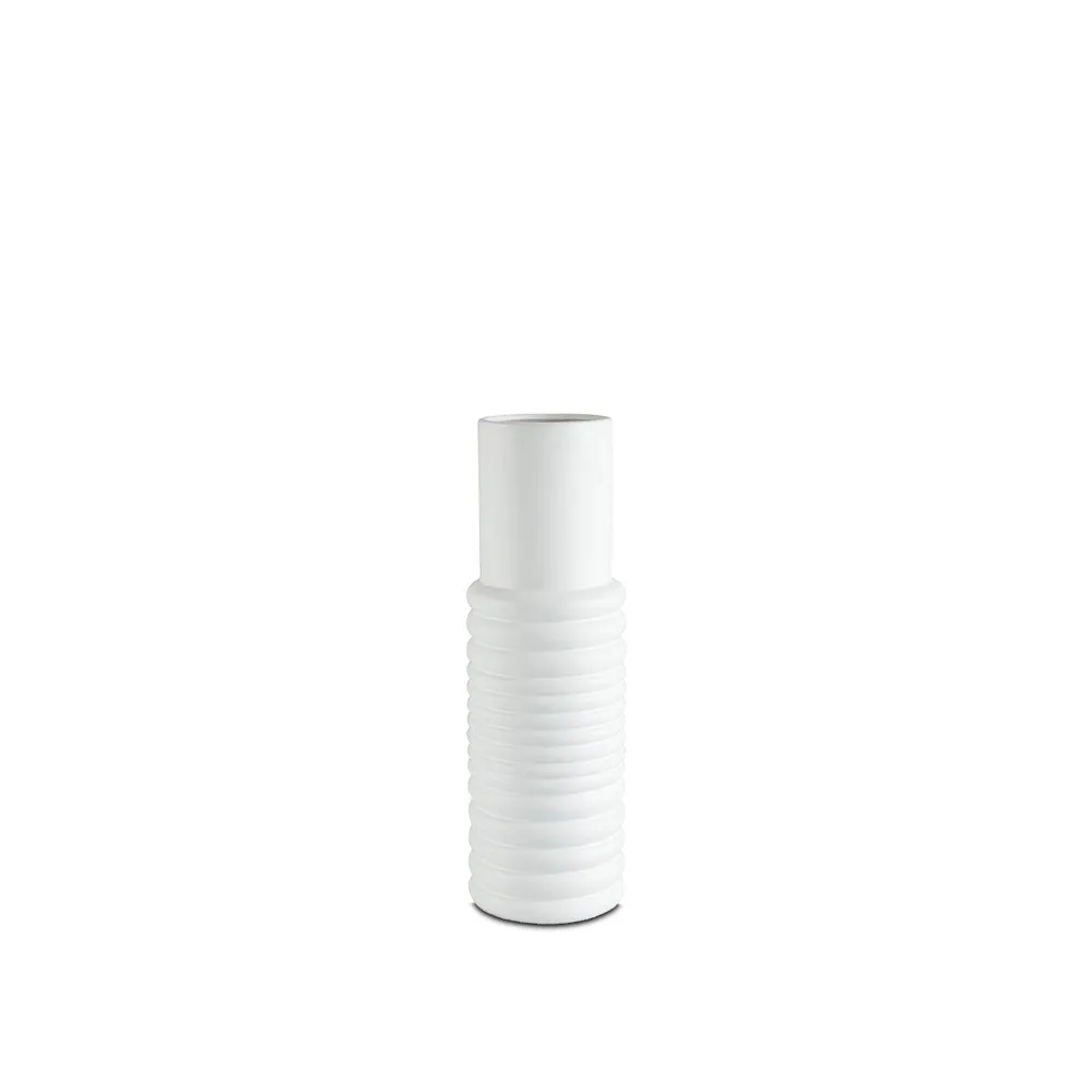 Jarrón decorativo chico Pricsila - Blanco GAFF