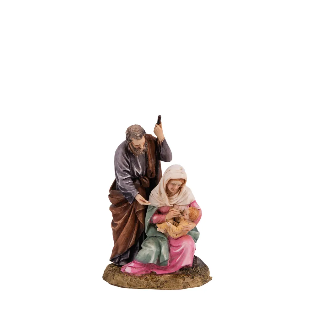 Colorida estatua de mármol de la Natividad Galleria Mariana