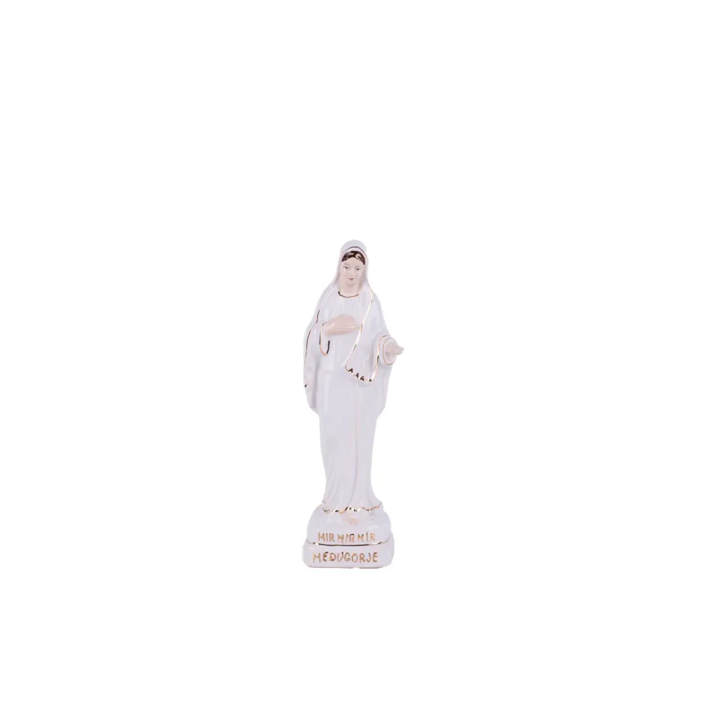 Estatua de cerámica de Nuestra Señora de Medjugorje Galleria Mariana