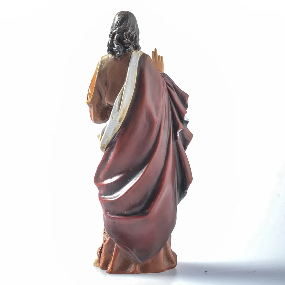 Estatua de madera del Sagrado Corazón de Jesús Galleria Mariana