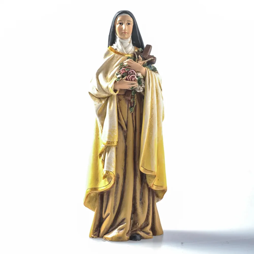 Estatua de madera de Santa Teresa de Lisieux Galleria Mariana