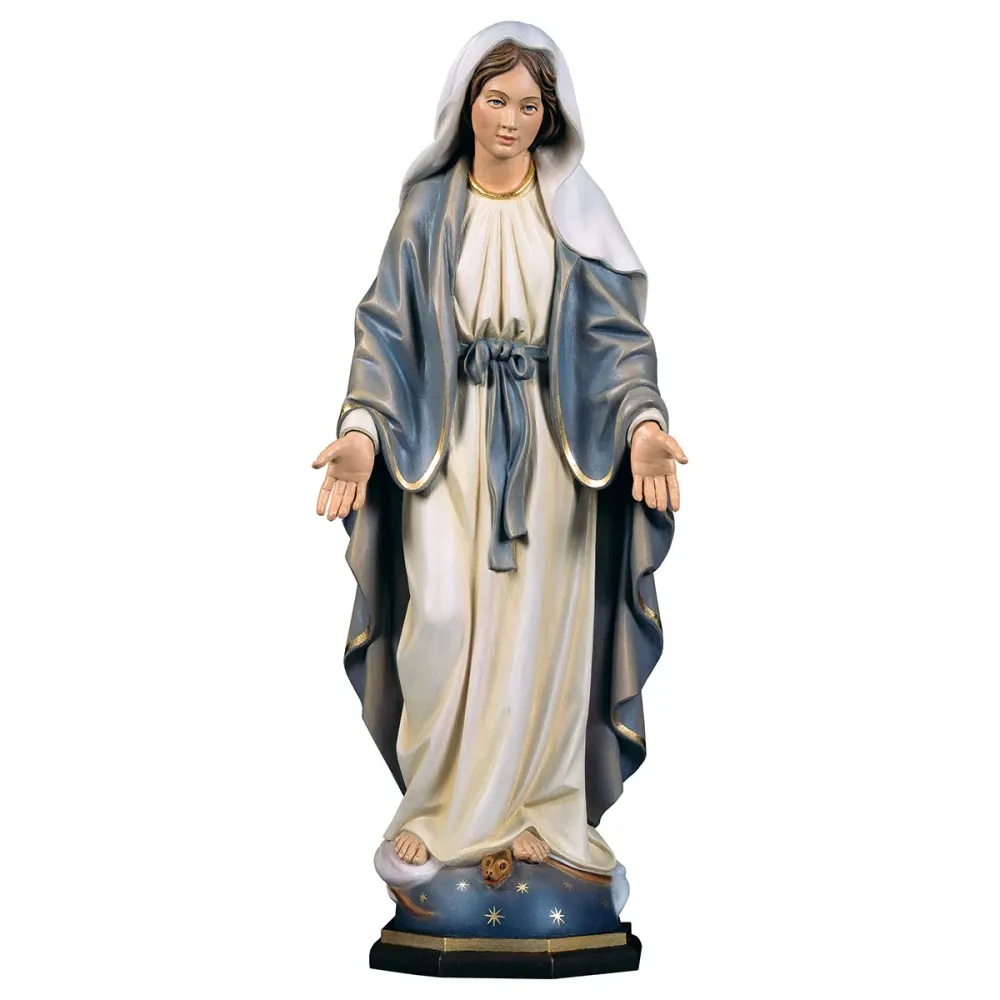 Estatua de madera de la Virgen Milagrosa Galleria Mariana