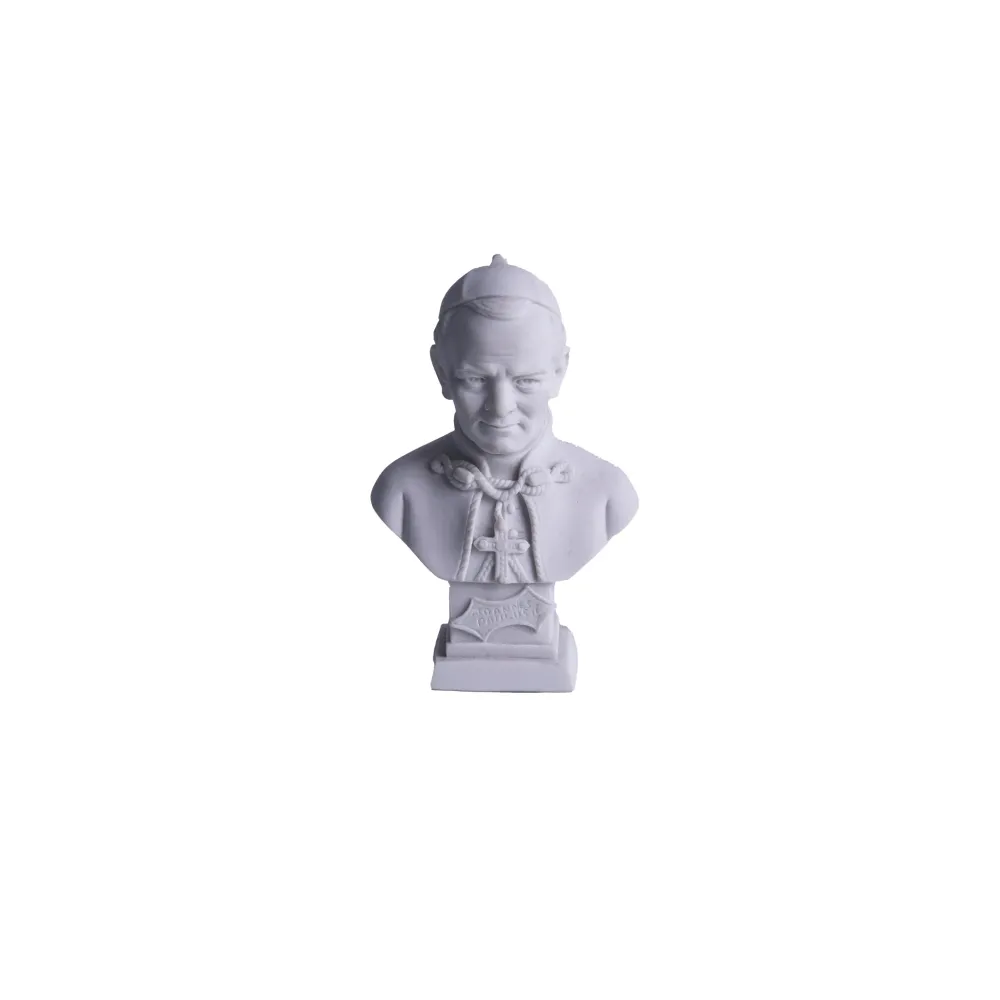 Estatua de mármol del Papa San Juan Pablo II Galleria Mariana