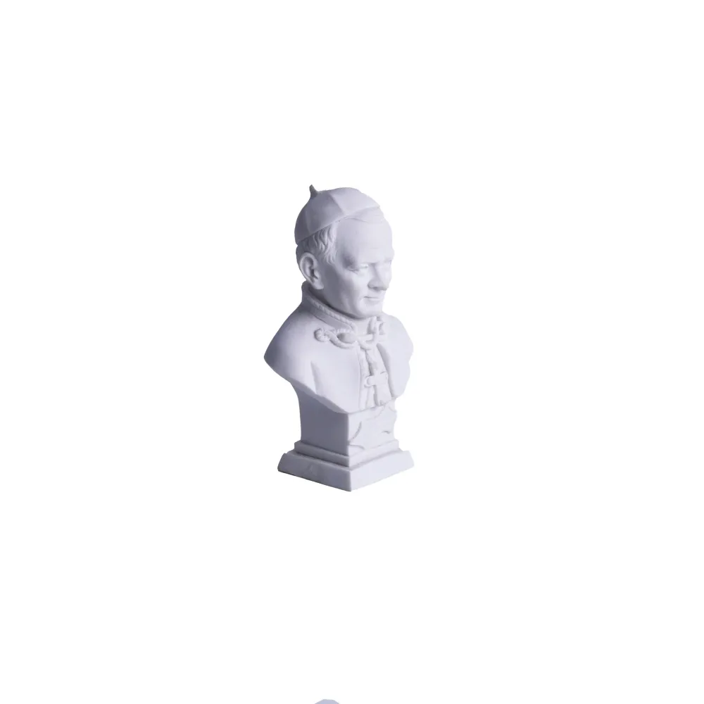 Estatua de mármol del Papa San Juan Pablo II Galleria Mariana