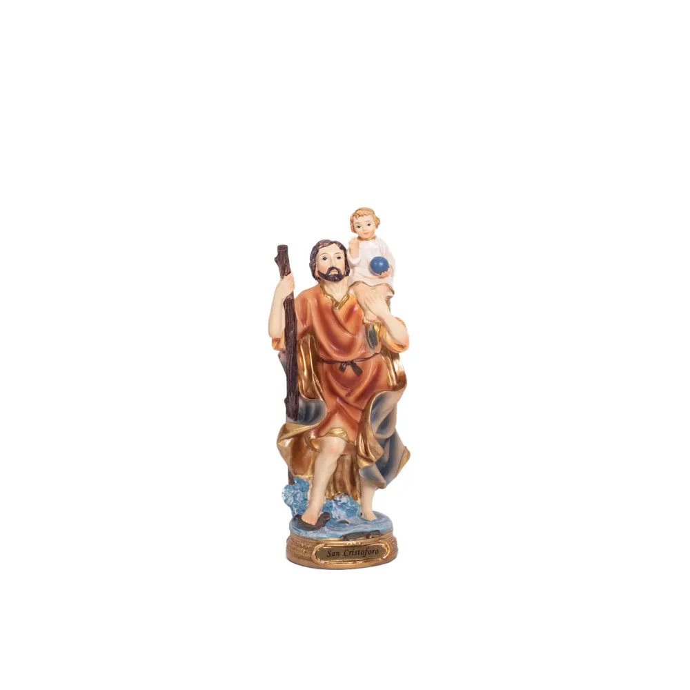 Estatua de resina de San Cristóbal Galleria Mariana