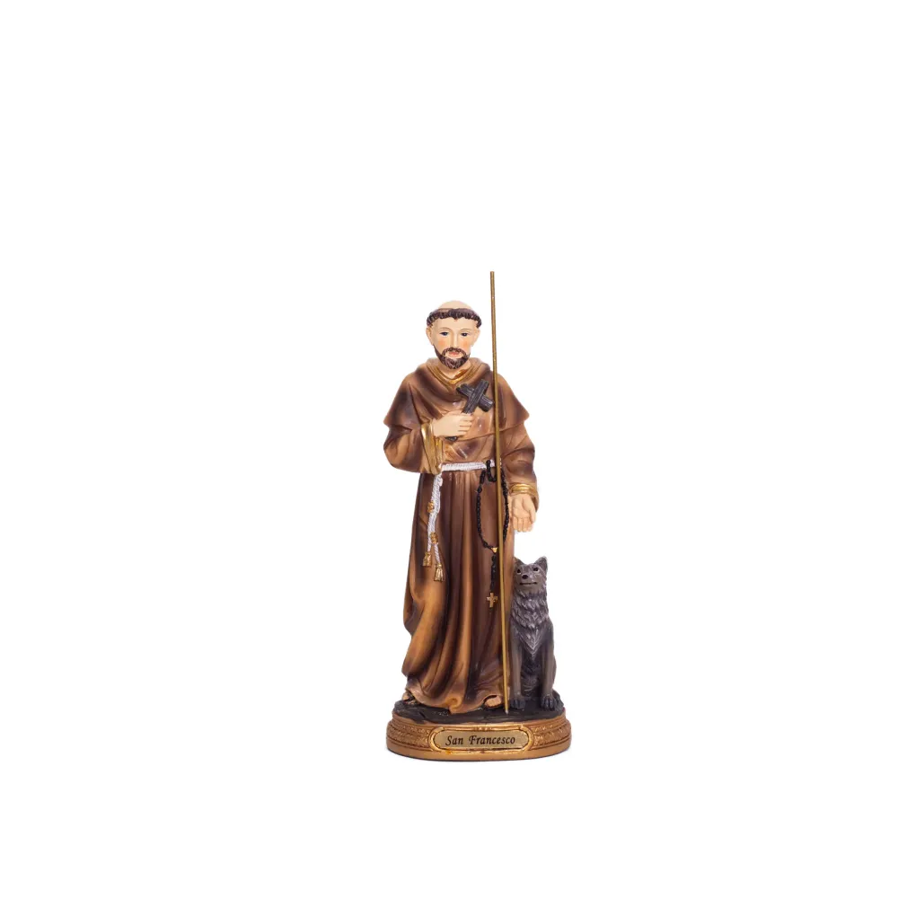 Estatua de resina de San Francisco de Asís Galleria Mariana