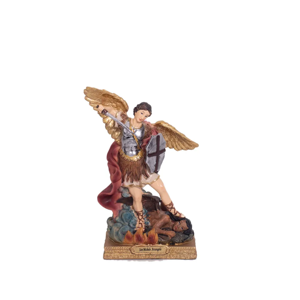 Estatua de resina de San Miguel Arcángel Galleria Mariana