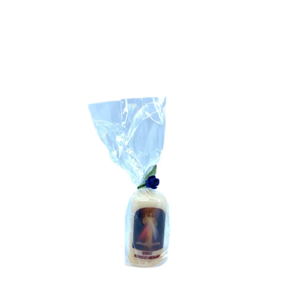 Vela de cera de abeja Jesús Misericordioso Galleria Mariana