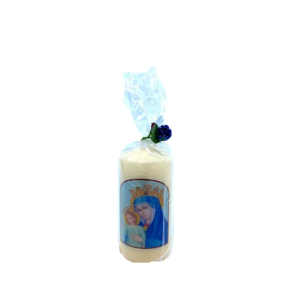 Vela de cera de abeja Nuestra Señora Totus Tuus Galleria Mariana