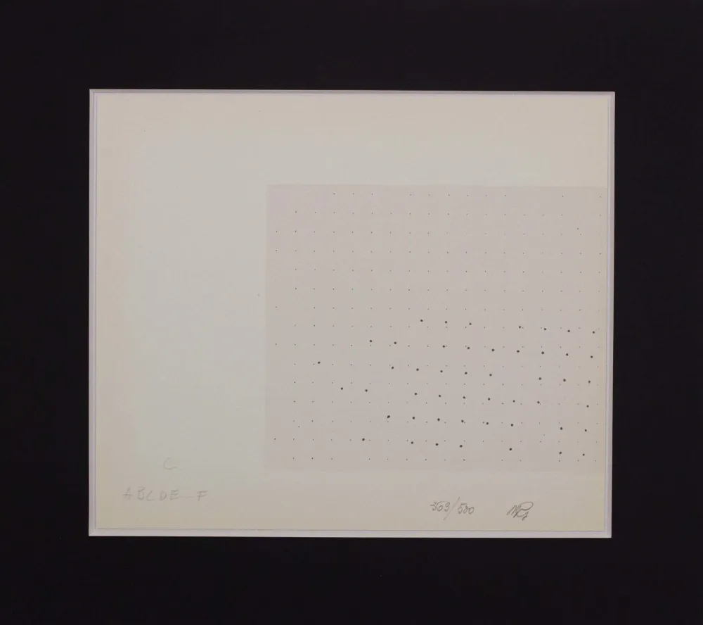 GASTINI Marco, Letra C, 1974, Serigrafí original firmada
