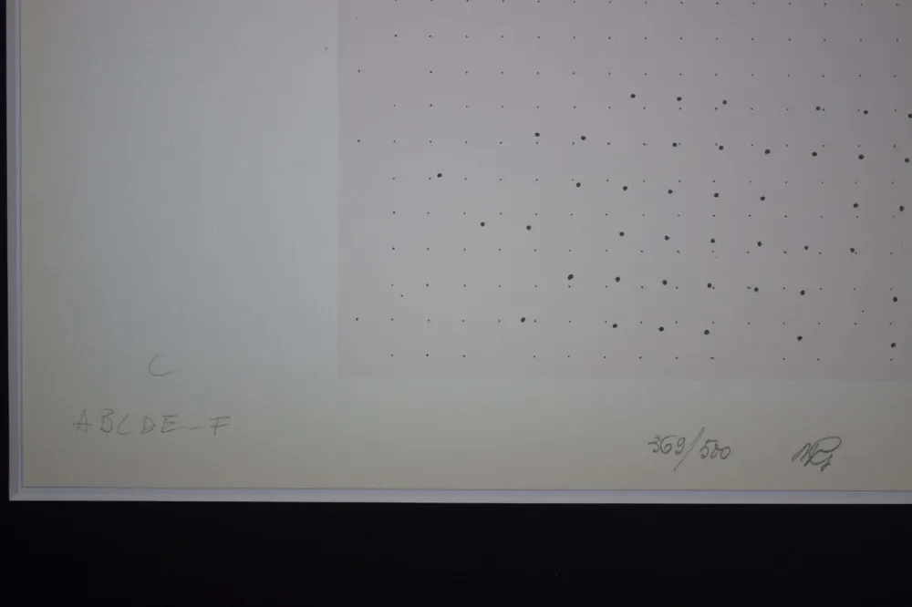 GASTINI Marco, Letra C, 1974, Serigrafí original firmada
