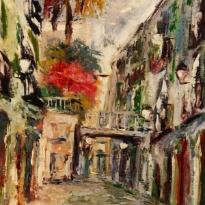 Emiliano Garcí Tur - Calle Carabassa de Barcelona Gaudifond Arte